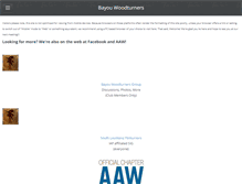 Tablet Screenshot of bayouwoodturner.org